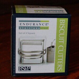RSVP Endurance Set of 4 Stainless Steel Biscuit Cutters